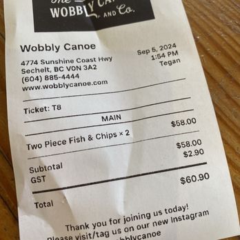 Wobbly Canoe - Gastropubs Near Me - Sechelt, British Columbia Wobbly Canoe - Gastropubs Near Me - Sechelt, British Columbia