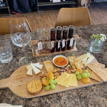 The Wine Experience - Cheese board with flight of 6 wines - Wine Bars Near Me - Monterey, California The Wine Experience - Cheese board with flight of 6 wines - Wine Bars Near Me - Monterey, California