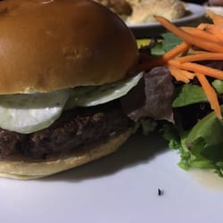 Iron Hill Brewery & Restaurant - Zeus burger with side salad (instead of fries)