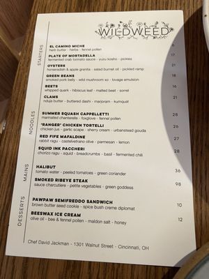 Menu photo 6 Wildweed Cincinnati, OH