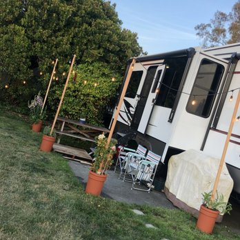 Mad River Rapids RV Park - Our upgrade- space and rig in our long term space - RV Parks Near Me - Arcata, California