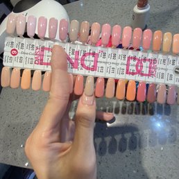 Don't trust the colors on the model nails