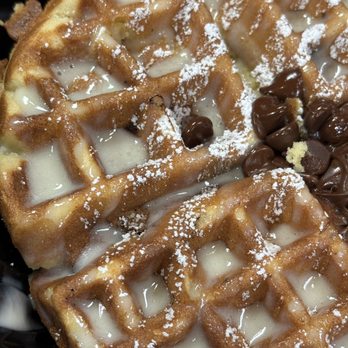 Cuzzo's Cuisine - Soon-to-be-on-the-menu, chocolate chip waffles - Southern Near Me - Charlotte, North Carolina
