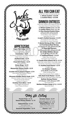 Menu photo 4 Jack's Fish House Carriere, MS