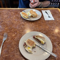 Asa's Place - Breakfast sandwiches hard roll and English muffin version.