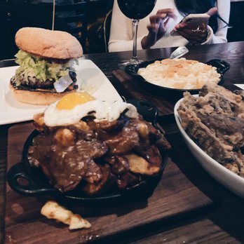 Bosscat Kitchen & Libations - Bosscat burger , poutine fries, portobello mushroom fries , Mac and cheese - New American Near Me - Irvine, California