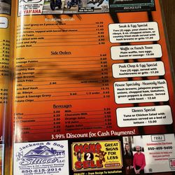 Charlie Corams Place - Menu, page 2