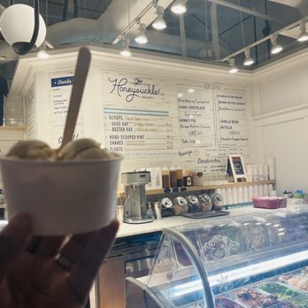 Optimist Hall - Brown butter crunch gelato from Honeysuckle Gelato - Food Court Near Me - Charlotte, North Carolina