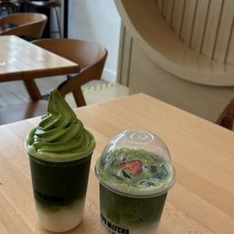 Strawberry Matcha Latte