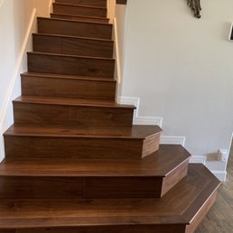 Stairway. About 1/2 way up there is a landing and a back staircase that goes down to the other side of the house Stairway. About 1/2 way up there is a landing and a back staircase that goes down to the other side of the house