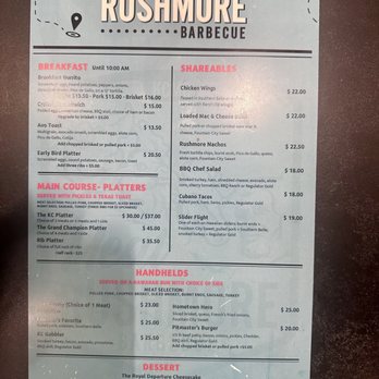 Meat Rushmore Barbecue - Food & Appetizer menu - Barbeque Near Me - Kansas City, Missouri Meat Rushmore Barbecue - Food & Appetizer menu - Barbeque Near Me - Kansas City, Missouri