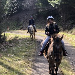 Flying M Ranch - My daughter and husband setting atop their trusty steeds!