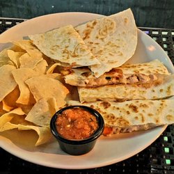 Shipmates Restaurant & Sports Bar - Messy Queso Chicken Quesadilla.