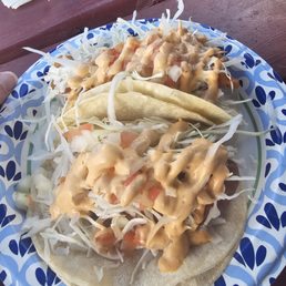 Baja style fish tacos Baja style fish tacos