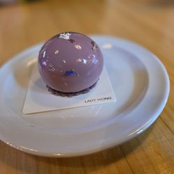 Ube Blackberry mousse cake