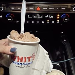 Whit’s Frozen Custard Spring Hill - Chocolate whitser with cookie dough & brownie