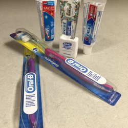 Barnett Family Dentistry - Gift baggie when you leave includes toothbrush, you choose the color, floss and toothpaste.