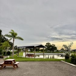Taylor Creek RV Resort + Marina - Waterfront lots with picnic tables
