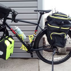 Full Moon Vista Bike & Sport - Setup for self supported travel and rides well with the max weight it can carry