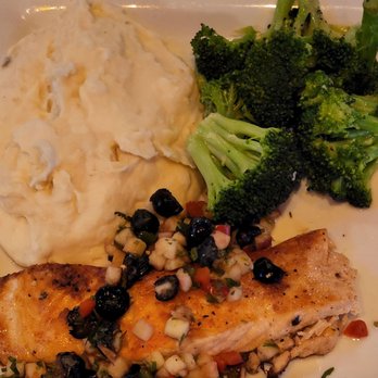 Bricktown Brewery - The salmon dish after malt vinegar added - Breweries Near Me - Owasso, Oklahoma Bricktown Brewery - The salmon dish after malt vinegar added - Breweries Near Me - Owasso, Oklahoma