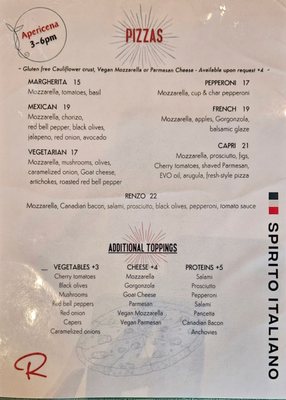 Menu photo 2 Renzo's Trattoria E Pizzeria San Antonio, TX Menu photo 2 Renzo's Trattoria E Pizzeria San Antonio, TX