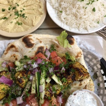 Xenia Kebab Grille - Chicken platter. Everything is as good as it looks! - Mediterranean Near Me - Harrisonburg, Virginia