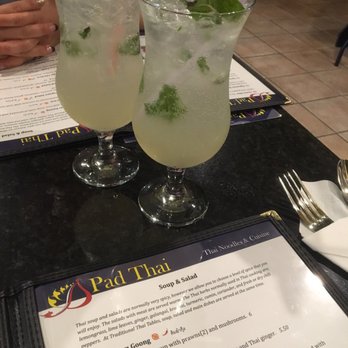 Pad Thai Restaurant - We tried the lemongrass mojitos as per One yelper's suggestion, and we were not disappointed. - Thai Near Me - Calgary, Alberta