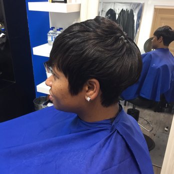Bridget's Hair Studio - Affirm relaxer signature short haircut and Sebastian cellophane rinse - Hair Salons Near Me - Stafford, Texas Bridget's Hair Studio - Affirm relaxer signature short haircut and Sebastian cellophane rinse - Hair Salons Near Me - Stafford, Texas
