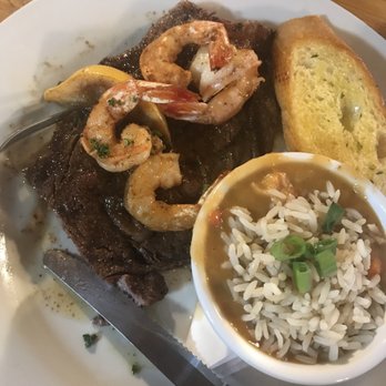 Sammys Grill - $18 10 oz ribeye steak and potato $6 grilled shrimp $5 crawfish etouffee - Seafood Near Me - Baton Rouge, Louisiana