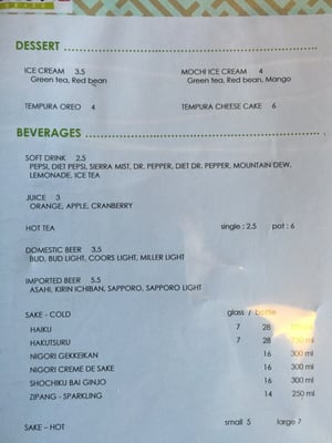 Menu photo 6 Wasabi East Wichita, KS
