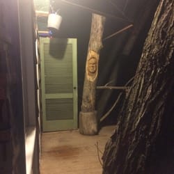 Bob's Treehouse - Rear porch and shower area
