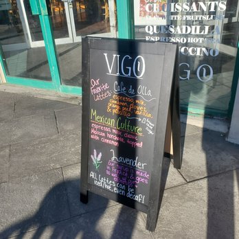 VIGO Coffee - a sign outside of a restaurant - Cafes Near Me - Oak Park, Illinois