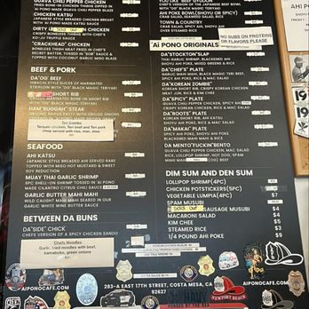Ai Pono Cafe - Asian Fusion Near Me - Costa Mesa, California