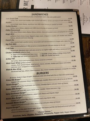 Menu photo 4 Spring House Tavern Woodstock, VA