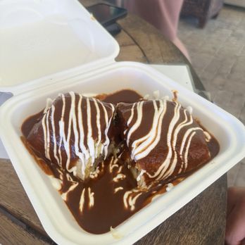 Silver Cloud Eatery - Kalua pork burrito smothered in mole - Food Trucks Near Me - Kilauea, Hawaii