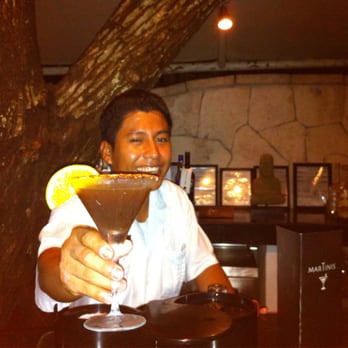 Catalonia Royal Tulum - Evelio handing me my Tamarindo Martini. - Hotels Near Me - Xpu Ha, ROO