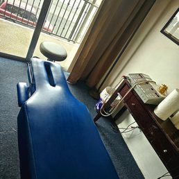One of the treatment rooms overlooking Buena Vista and Santa Teresita Hospital. Nice view, clean room.