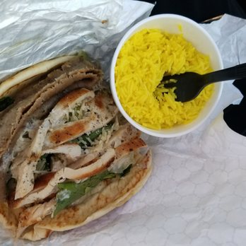 Mika's Greek - Cesar gyro with added chicken and bland rice. - Mediterranean Near Me - Phoenix, Arizona
