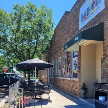 Aranda's - Exterior with outside tables. - Mexican Near Me - DeForest, Wisconsin