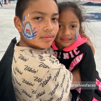 Rockie Faces - Face & Body Art - Shark face painting - Face Painting Near Me Rockie Faces - Face & Body Art - Shark face painting - Face Painting Near Me