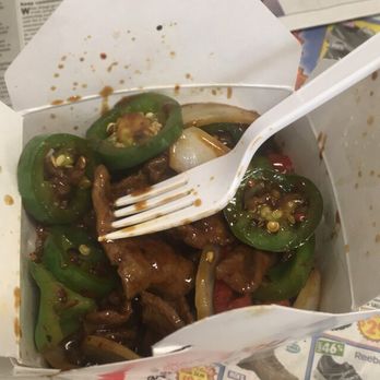 Ding Ho Kitchen - Mongolian Beef. (Too many jalapeños but ok) - Chinese Near Me - Fresno, California Ding Ho Kitchen - Mongolian Beef. (Too many jalapeños but ok) - Chinese Near Me - Fresno, California