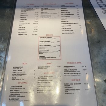 Zinc Cafe & Bar - Menu - Beer, Wine & Spirits Near Me - Corona Del Mar, California