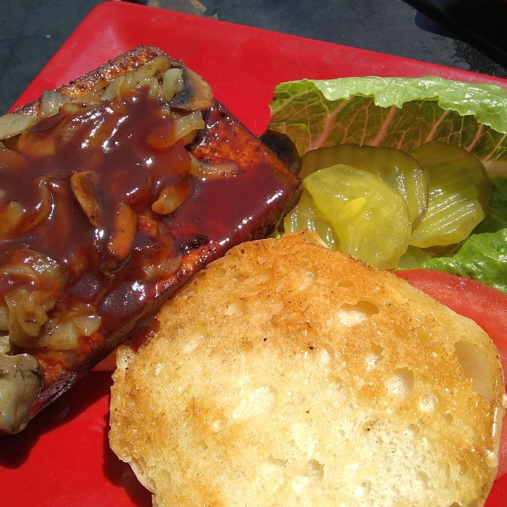 The Lighthouse Grill - Tofu "burger" (no cheese) - American Near Me - Trinidad, California The Lighthouse Grill - Tofu "burger" (no cheese) - American Near Me - Trinidad, California