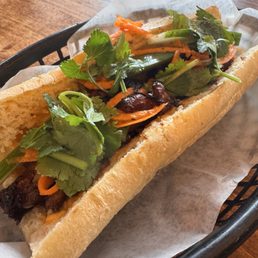 Grilled pork sandwich