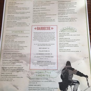 Mountaineer Grill - Menu - New American Near Me - McKinley Park, Alaska