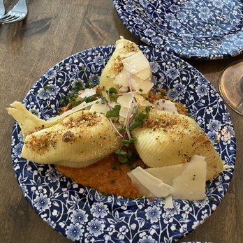 Larch - Seafood Stuffed shells - Pasta Shops Near Me - Leavenworth, Washington