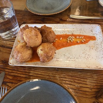 The Table - Potato Pine Nut Fritters - New American Near Me - San Jose, California The Table - Potato Pine Nut Fritters - New American Near Me - San Jose, California