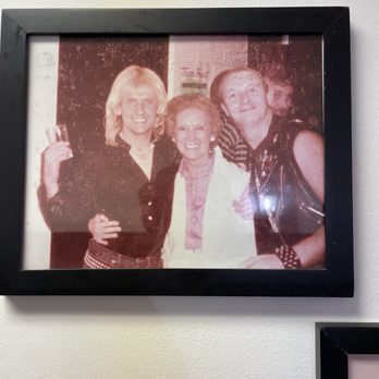 London Fish and Chips - wall of fame! Rob Halford & KK Downing of  Judas Priest visit a member of the proprietor's family - Fish & Chips Near Me - Clinton Township, Michigan