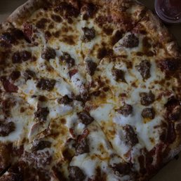 Large 1 topping special with pepperoni added sausage and extra cheese !!! Great value and delicious!!!