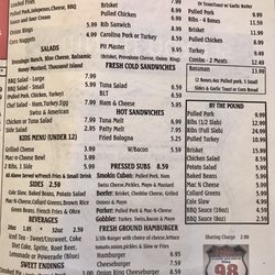 Taste Of The South - Lunch menu.